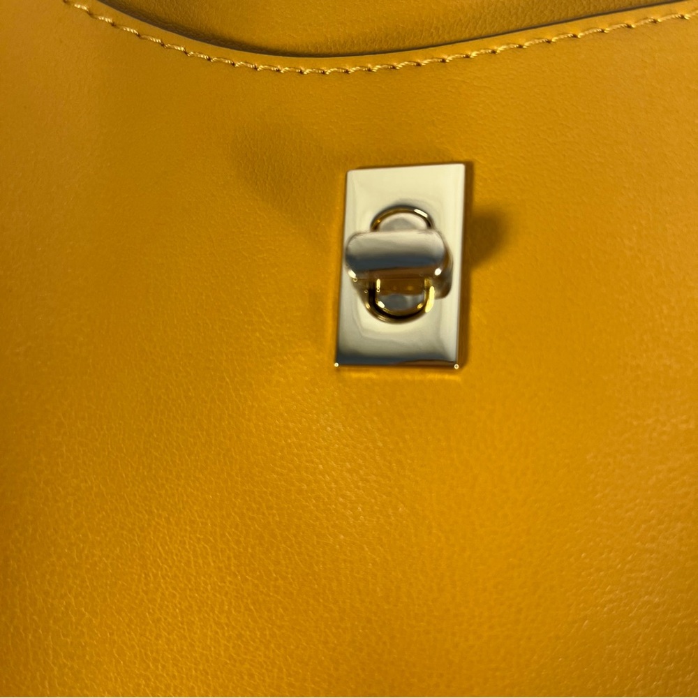 Nanette Lepore Mustard Yellow Bucket Shoulder Bag - Picture 6 of 9